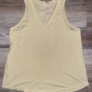 SO Women's Light Yellow Tank Top